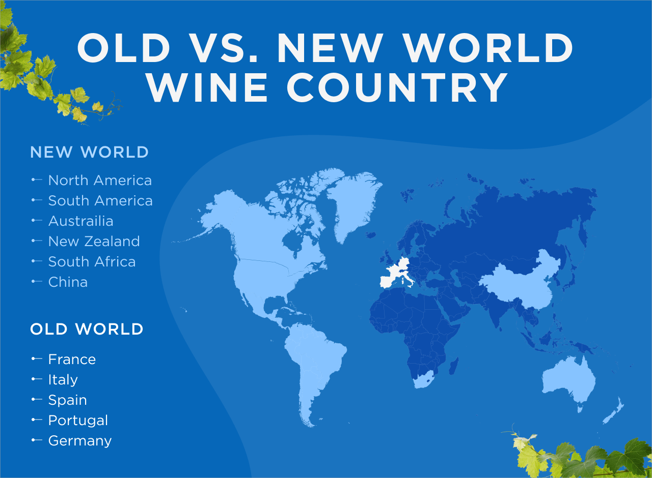 Old VS. New World Wine Country Infographic | DRINKS